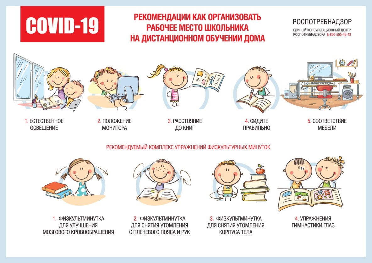 Организация рабочего места школьника.