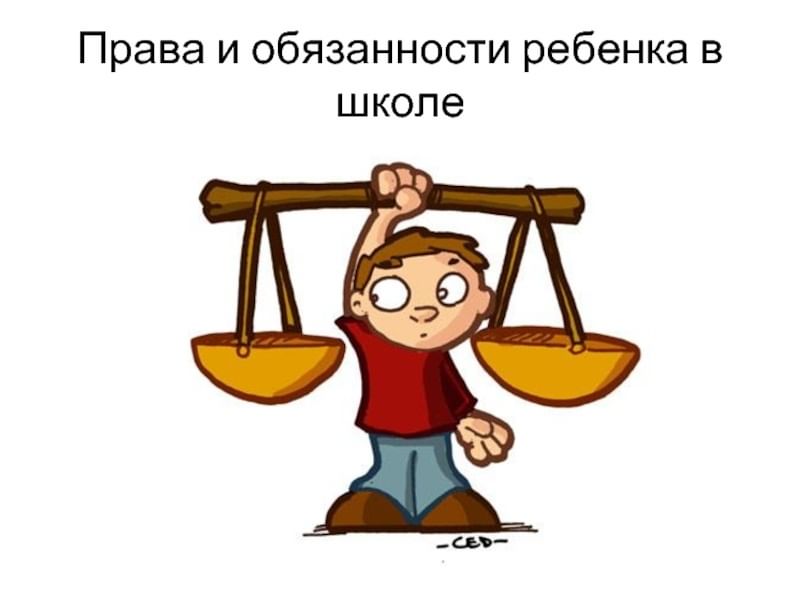 Права и обязанности детей.